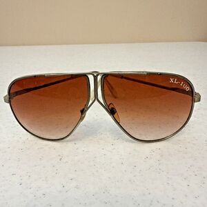 Vtg ROC XL-100 Aviator Sunglasses Frame Rose Teardrop Porsche Carrera Design